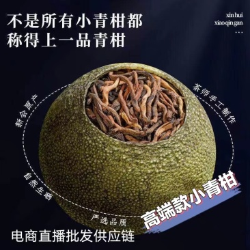 天马小青柑茶普洱梅江柑普茶茶叶批发小青柑新会陈皮大红柑