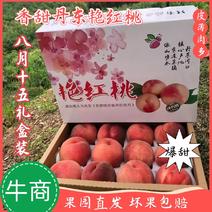 【】丹东艳红桃，产地直发，礼盒精美包装，一件