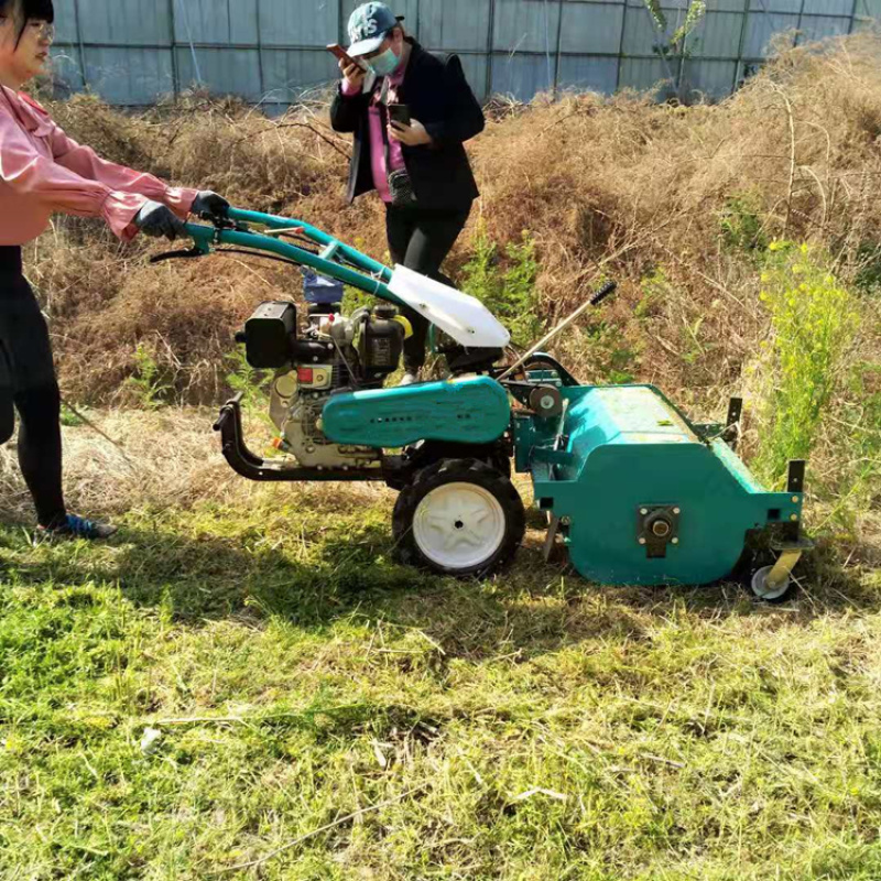 自走式小型割草机大马力柴油碎草还田机农用除草打草机