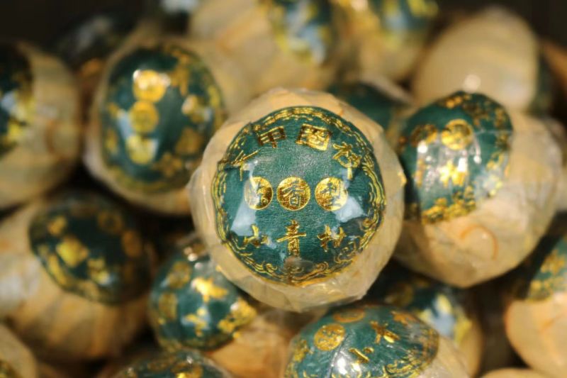 新会小青柑东甲浓香型小青柑金牙宫廷普洱茶柑普茶
