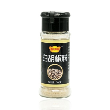 黄金厨师玻璃瓶白胡椒粉