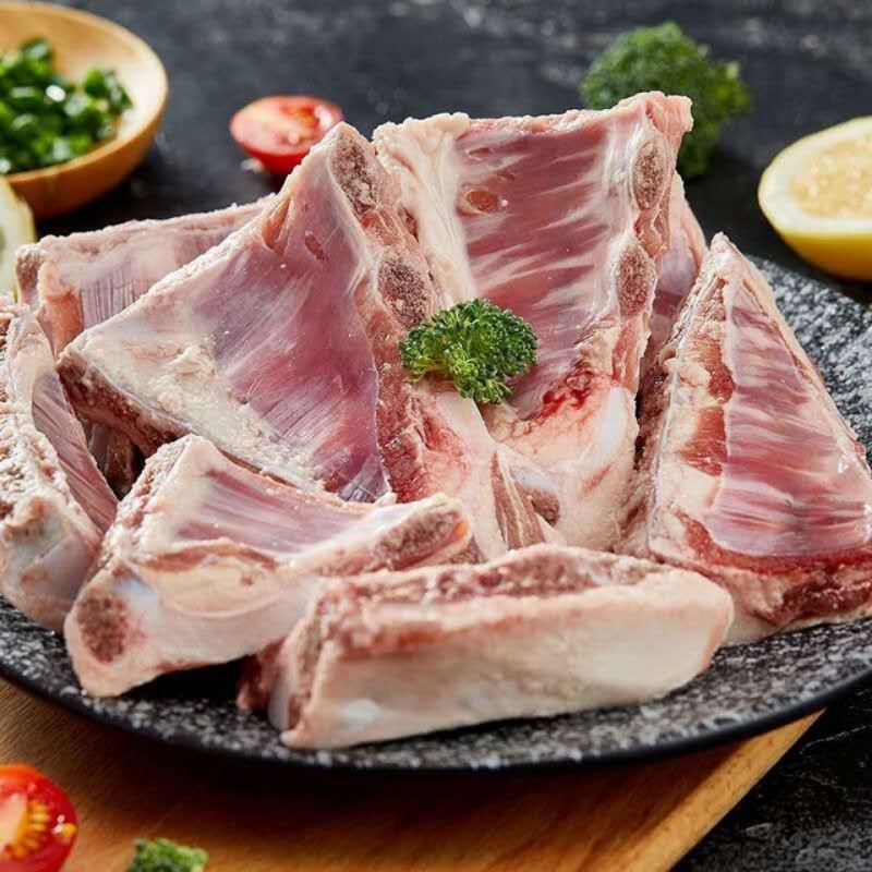 新鲜羊排尖多肉羊排羊肋排羊胸骨火锅烧烤食材生鲜羊肉