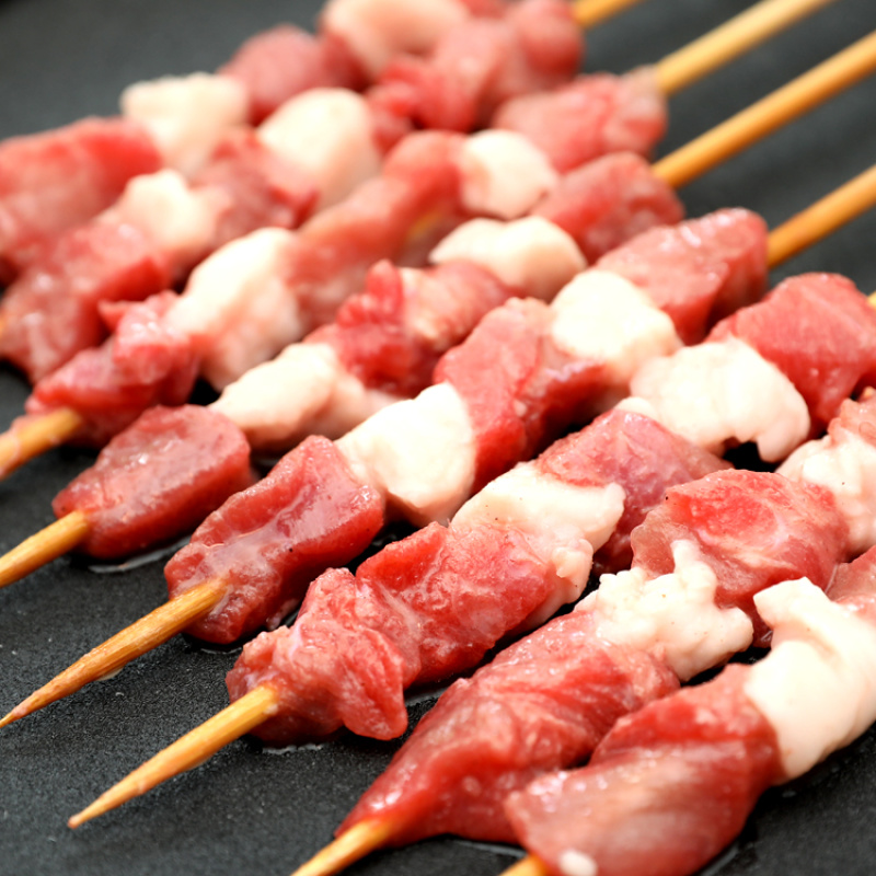 调理羊肉串30串新鲜烧烤羊肉串自助餐供应半成品清真