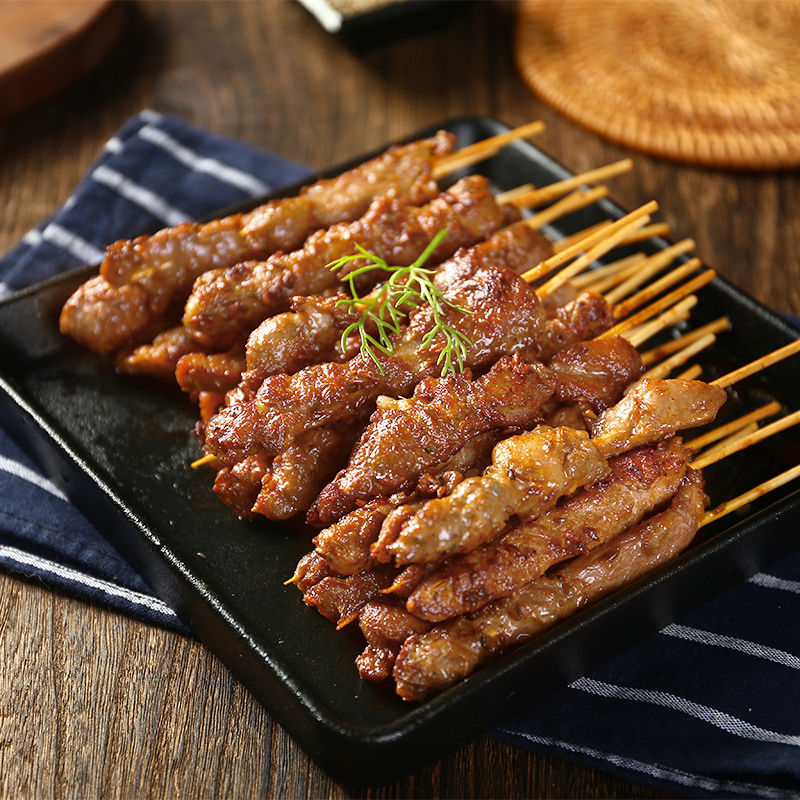调理羊肉串30串新鲜烧烤羊肉串自助餐供应半成品清真