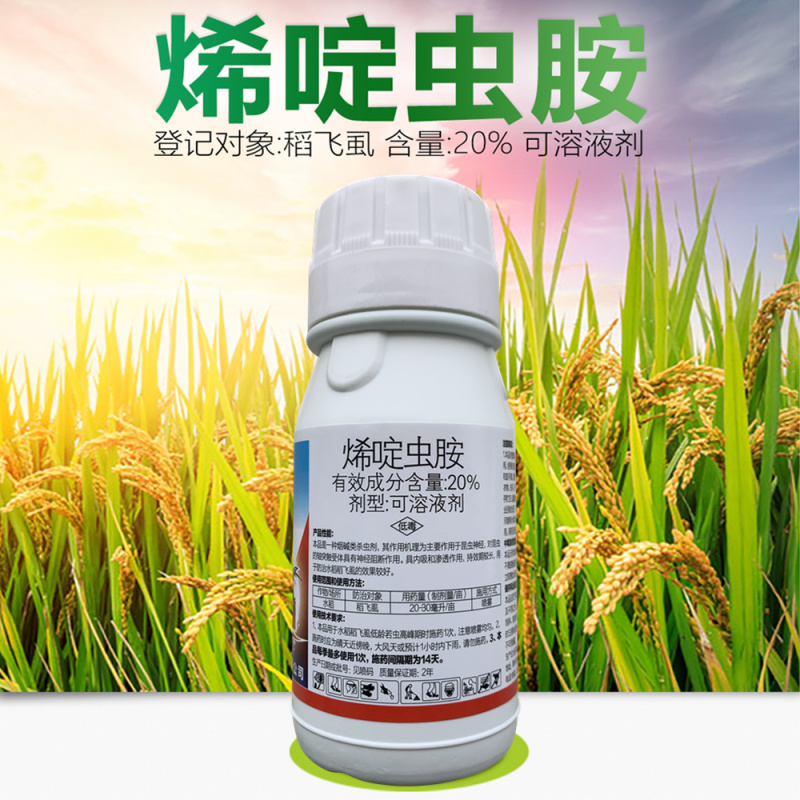 鑫星20%烯啶虫胺白粉飞虱杀虫剂蚜虫腻虫蓟马小黑飞草莓花