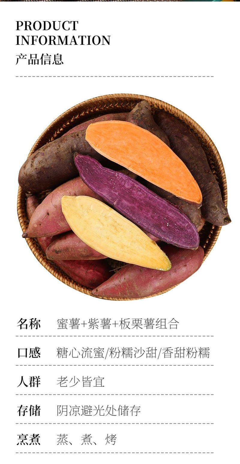 【香甜粉糯】沙地紫薯批发板栗番薯地瓜红薯新鲜蜜薯蔬菜
