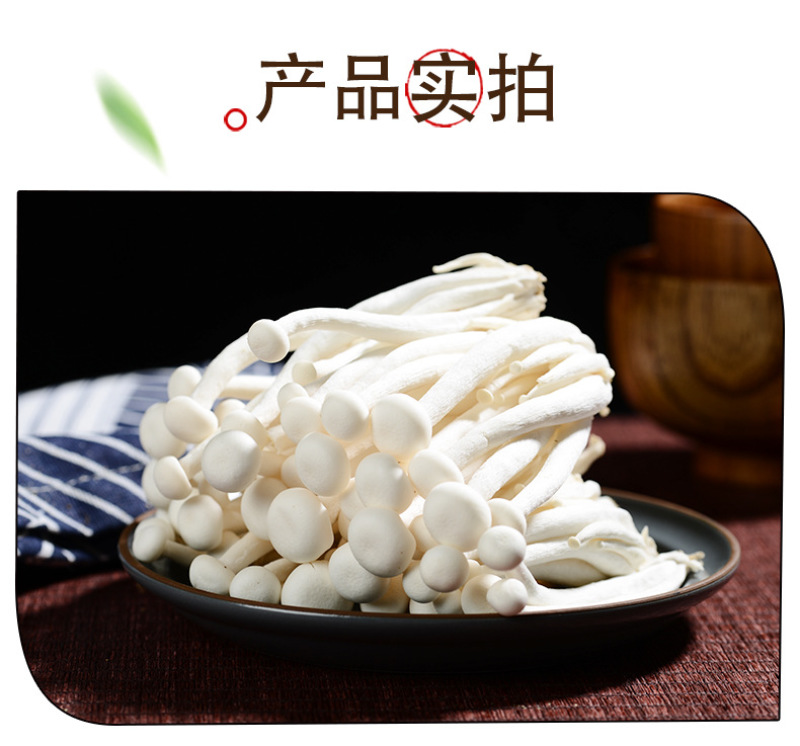 白玉菇新鲜白玉菇蘑菇新鲜菌菇类食材新鲜食用菌真姬菇白玉菇