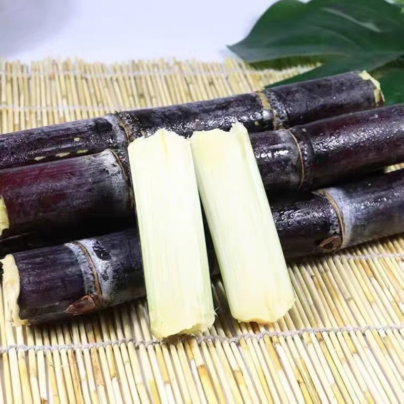 广西黑皮甘蔗果蔗3~4cm2~2.5米4-6斤