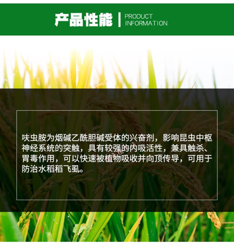 20%呋虫胺杀虫剂稻飞虱白粉虱蚜虫跳甲潜夜蛾梨木虱绿叶蝉