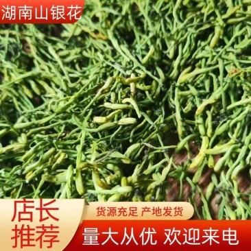 中药材山银花湖南金银花青茶小米花五彩花规格多样批发价位