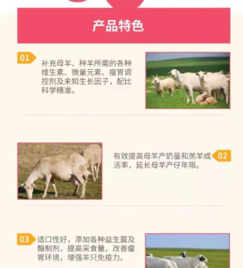 4%母羊预混料，妊娠期，哺乳期，繁殖专用饲料料