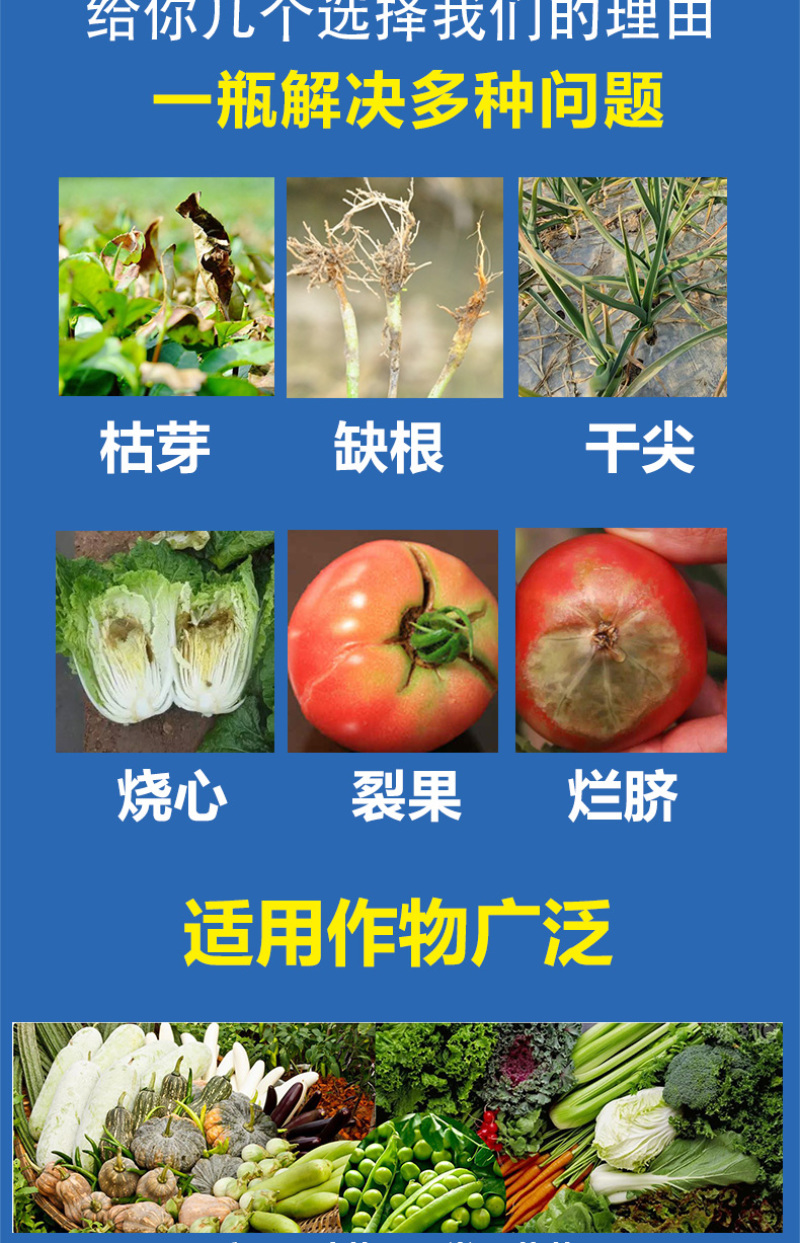 糖醇钙螯合钙肥叶面肥防裂果增产抗逆性瓜果蔬菜补钙包邮