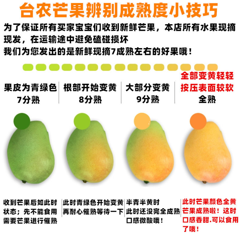 【招代理】海南小台芒芒果9斤装新鲜采摘芒果一件代发