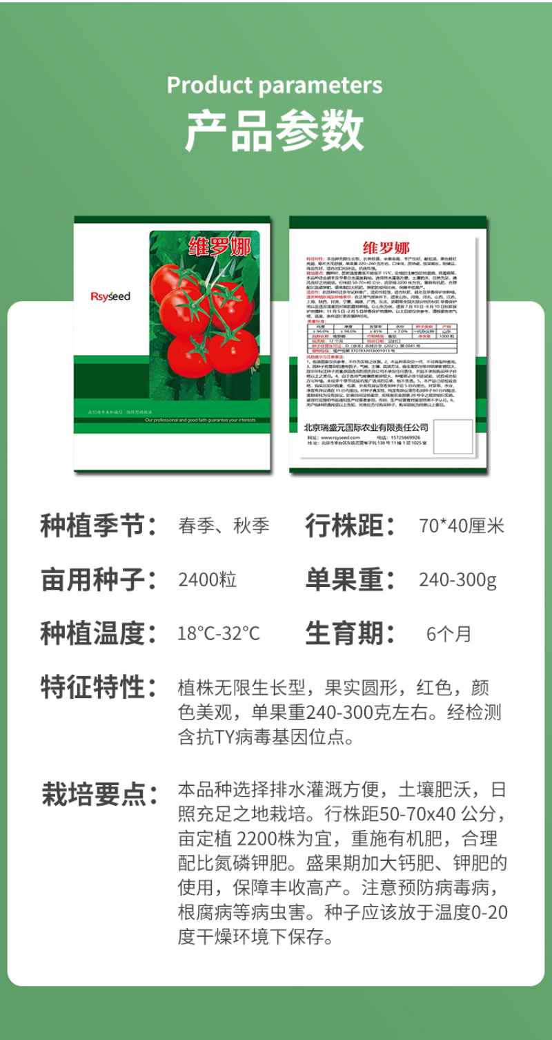 维罗娜超甜红果大西红柿大番茄种子高产春季秋季抗高温蔬菜种