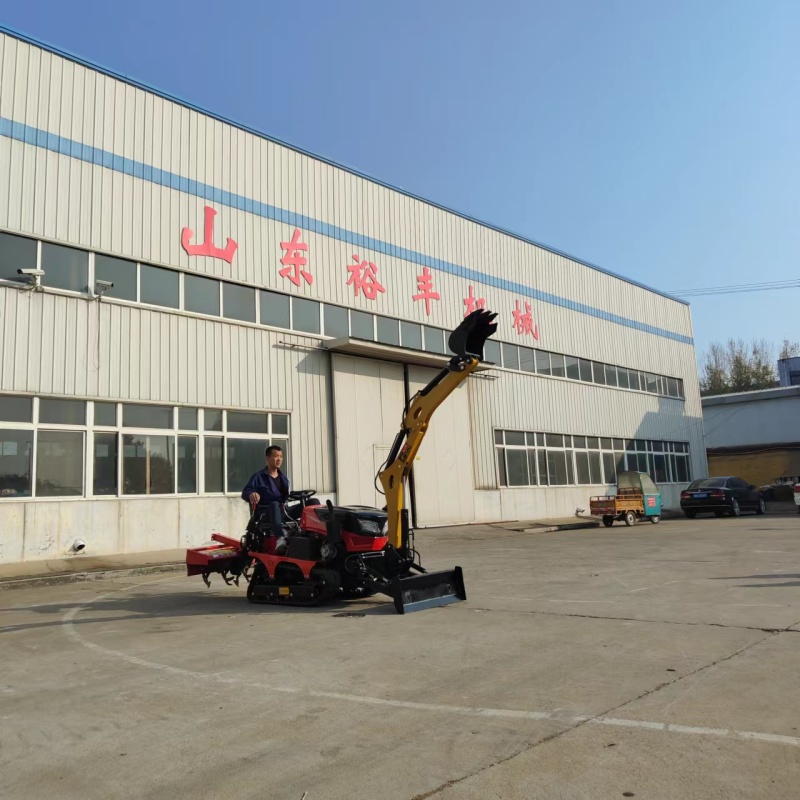 裕丰35马力多功能开沟机小马力农用挖斗履带旋耕机