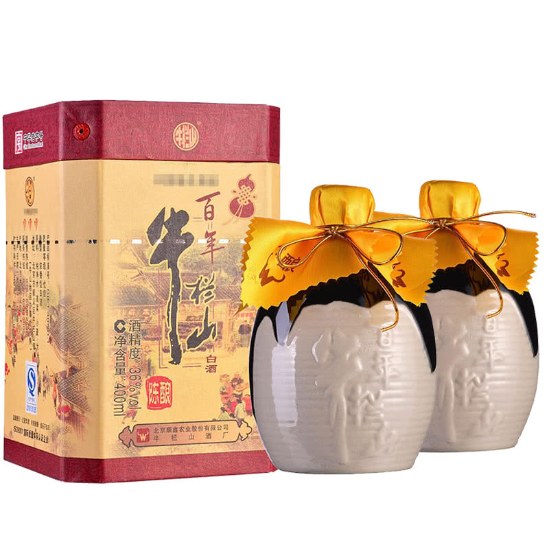 牛栏山批发]36度百年牛栏山400ml*6瓶整箱装浓香型白酒陈酿低度价格
