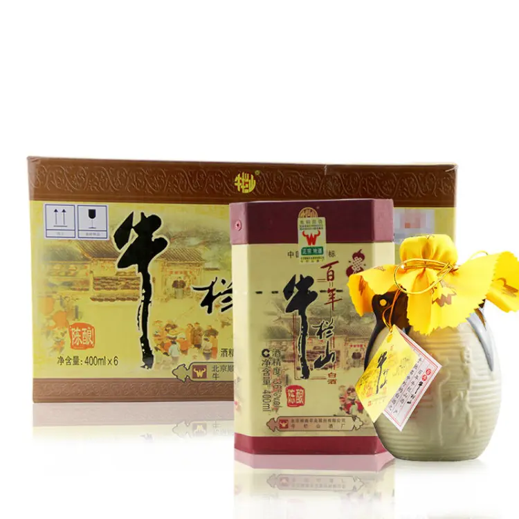 牛栏山批发]36度百年牛栏山400ml*6瓶整箱装浓香型白酒陈酿低度价格