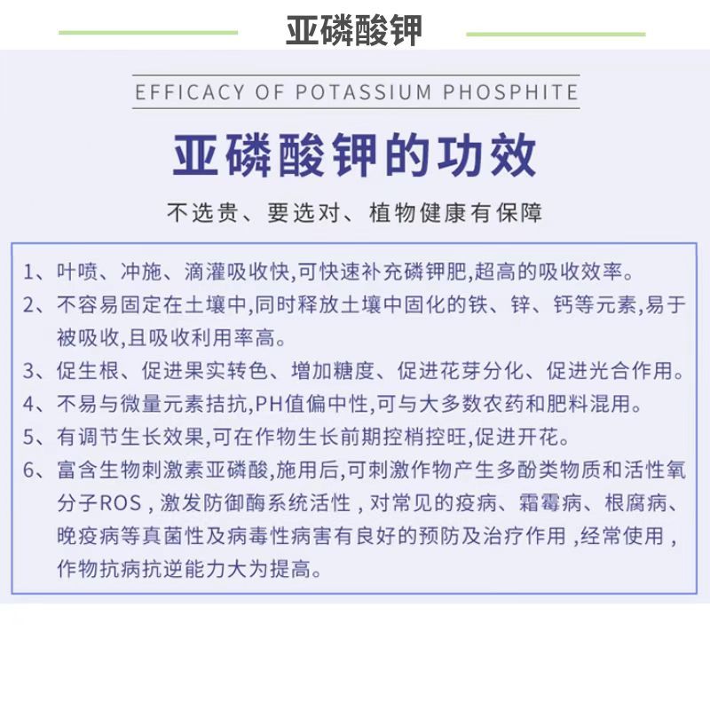 亚磷酸钾大量元素防溃疡控稍膨果叶面肥水溶肥磷钾肥