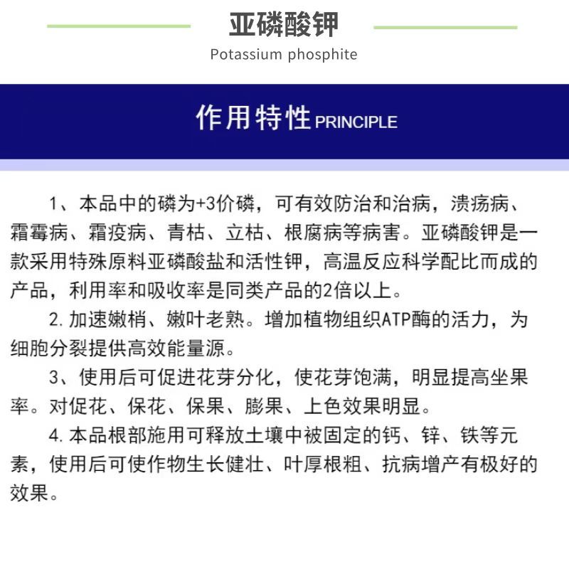 亚磷酸钾大量元素防溃疡控稍膨果叶面肥水溶肥磷钾肥