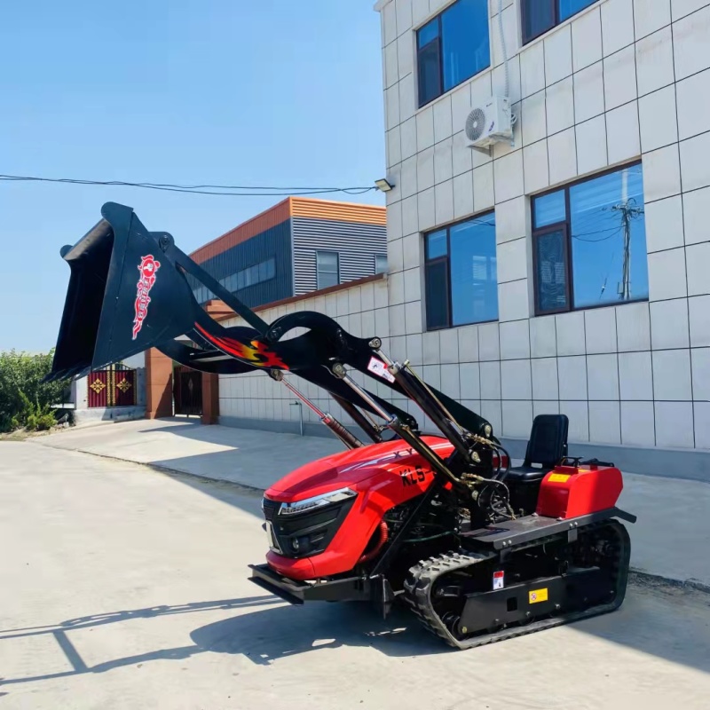 50马力带挖机履带耕地机带驾驶室旋耕机水旱两用开沟