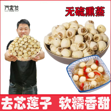 正宗建宁中药材莲子磨皮去芯特级白莲干货