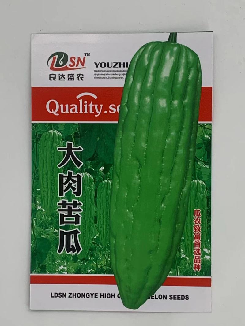 大肉苦瓜种子肉厚早熟抗热耐温耐寒产量高耐贮运分支能力强