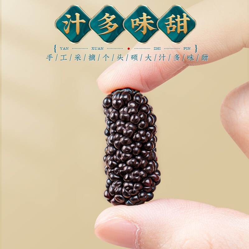 桑葚干新疆桑葚果桑葚子即食正宗黑桑葚干免洗泡水食用无沙桑