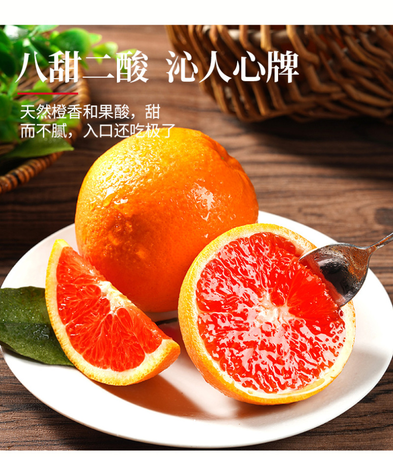 血橙中华红血橙新鲜采摘酸甜口感欢迎电话联系