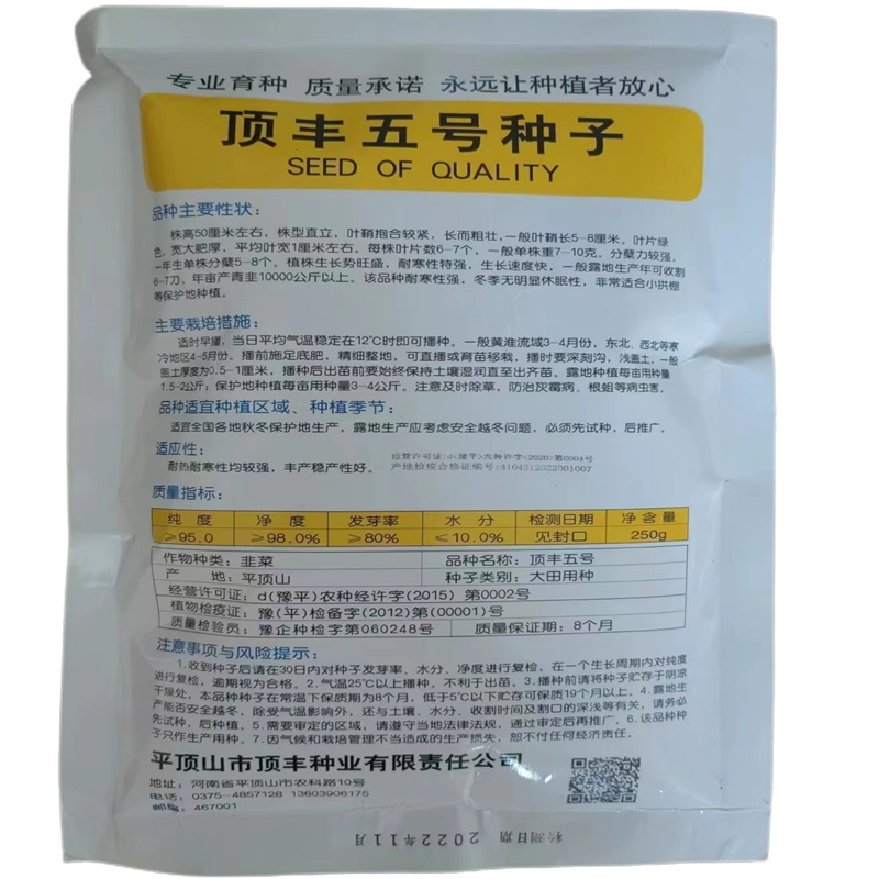 顶丰五号韭菜种子大田用种耐寒不休眠韭菜宽叶韭菜种子