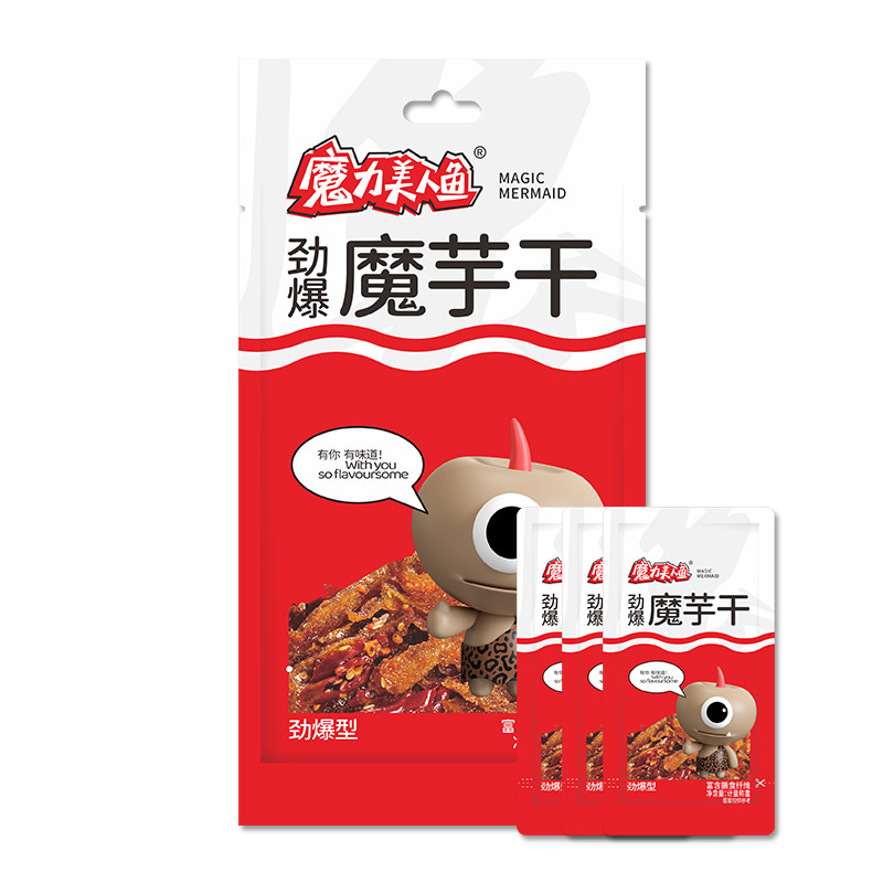 劲爽香辣魔芋干即食麻辣美食魔芋爽休闲零食小吃辣条批发50
