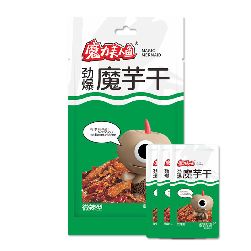 劲爽香辣魔芋干即食麻辣美食魔芋爽休闲零食小吃辣条批发50