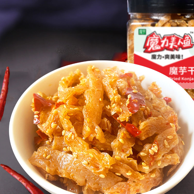 劲爽香辣魔芋干即食麻辣美食魔芋爽休闲零食小吃辣条批发22
