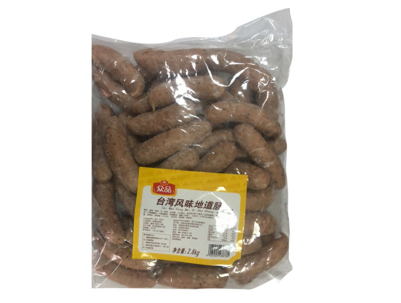 众品黑胡椒味烤肉肠夜市摆摊烧烤肠台湾风味爆汁肉肠商用批发