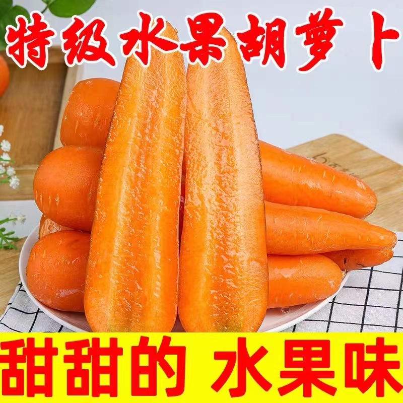 新鲜蔬菜水果农家自种现挖带泥水果胡萝卜新鲜现挖红萝卜