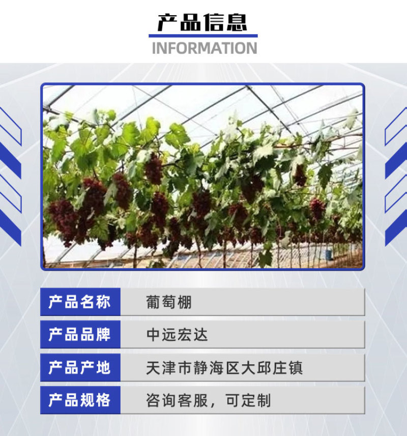 温室薄膜连栋葡萄温室大棚花卉种植大棚葡萄避雨大棚蔬菜骨架