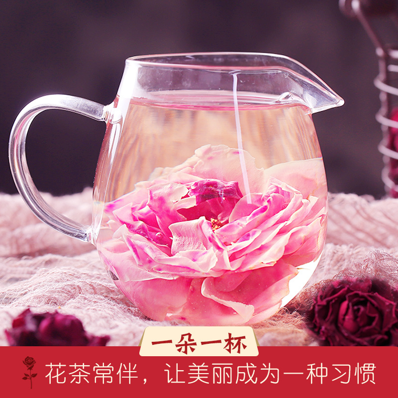 正宗云南墨红玫瑰花茶大朵无硫墨红玫瑰花干食用泡茶干花菊花