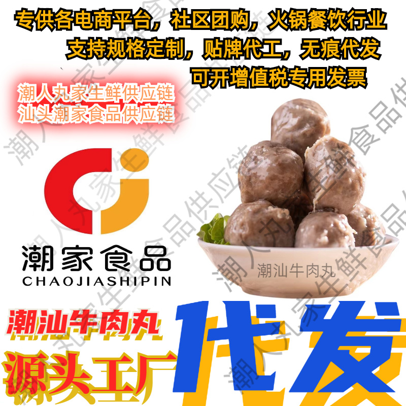 牛肉丸【一件代发】源头厂家【一件包邮】潮汕牛肉丸