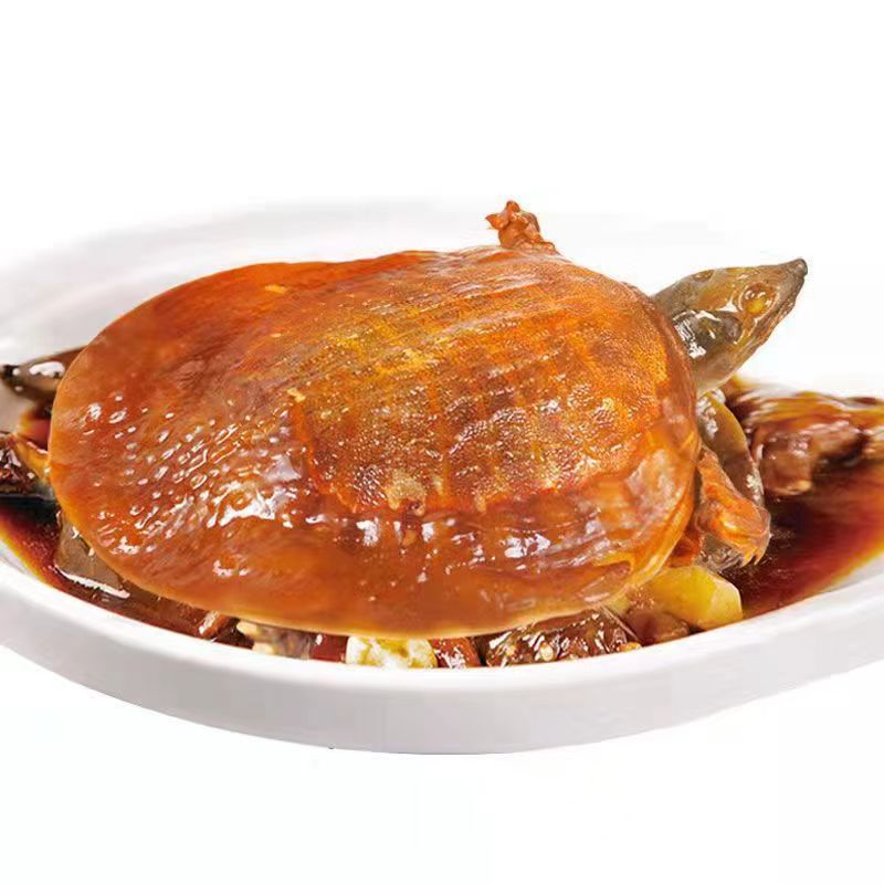 麻辣卤甲鱼河南特产美味卤团鱼即食手撕卤味王八鳖肉下酒菜熟