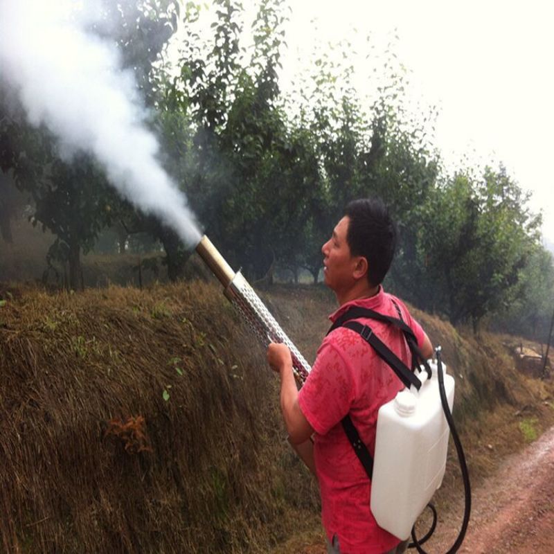 现货供应大功率双管烟雾机消杀设备汽油打农药机弥雾机消杀喷