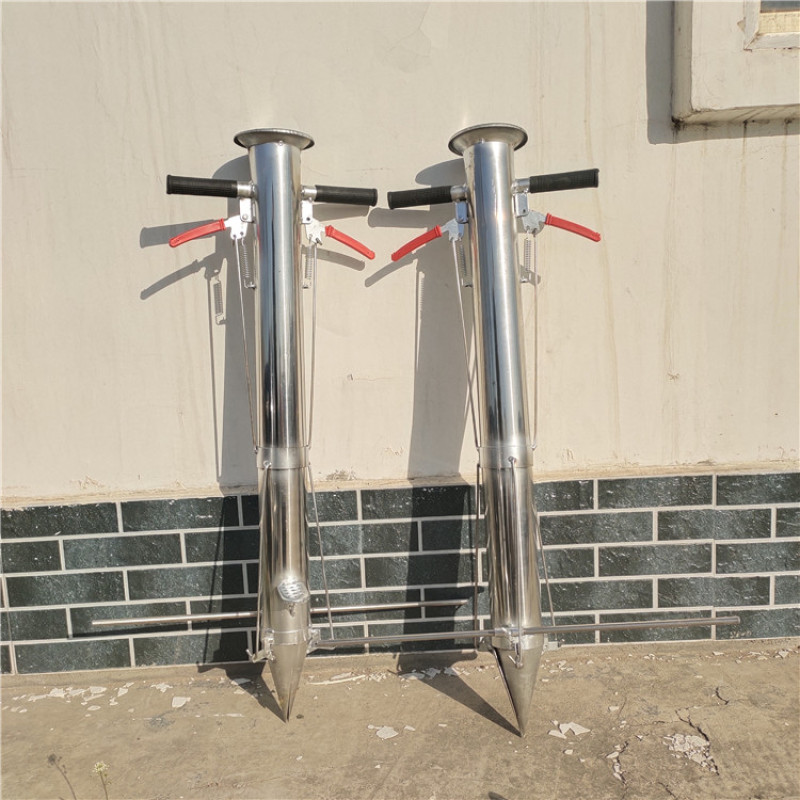 小型蔬菜移栽机不锈钢辣椒栽苗机手持式西红柿栽苗器