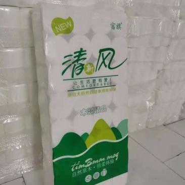 富旗清新风，高湿强原纸成品，不掉屑不掉沫，干湿两用。