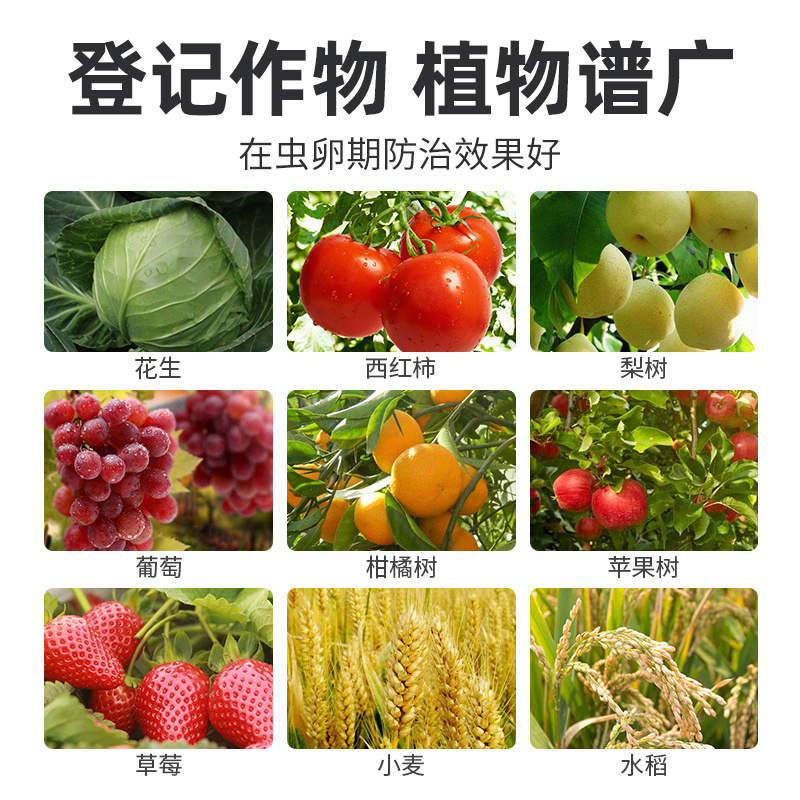 农药虱螨脲抗性小菜蛾食心青虫锈壁虱瓜果树柑橘蔬菜杀虫剂