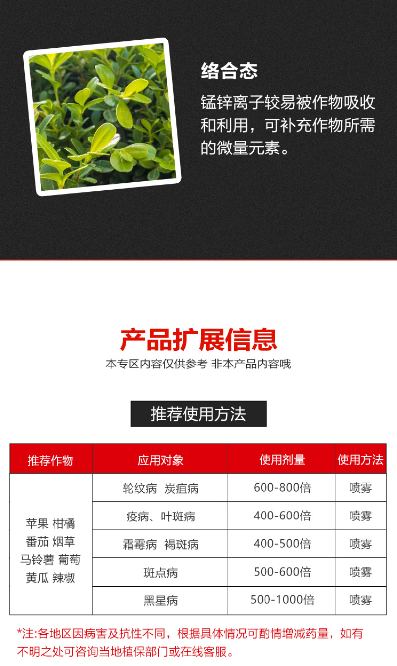 印地菲尔慧生80%代森锰锌蔬菜番茄早疫病农用杀菌剂1千克