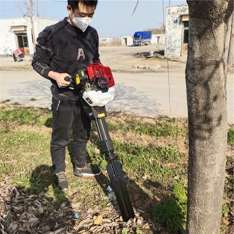汽油机动力铲式挖树机断树根移树机大功率挖树机