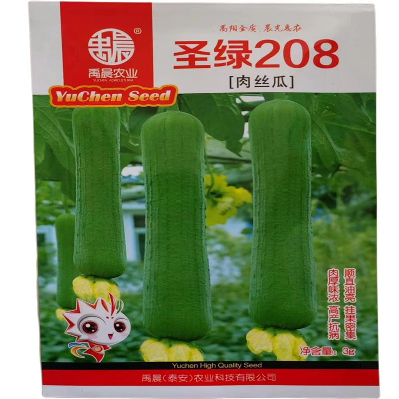 肉丝瓜种子绿园香丝瓜种子顺直油亮高产抗病发芽高