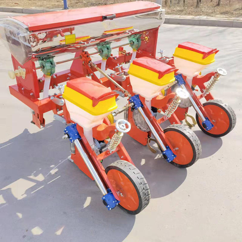 现货四轮拖拉机带悬浮玉米精播机新款深施肥悬浮玉米播种机