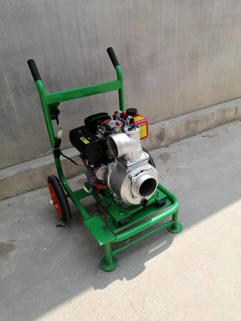 厂家直销绿化带浇地灌溉抽水泵手推式柴油离心抽水泵