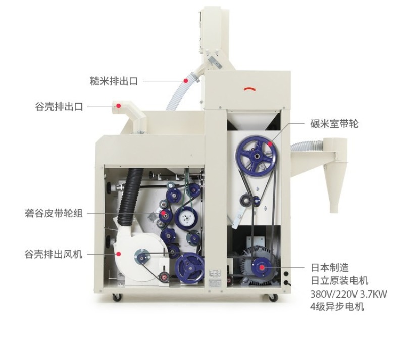 日本进口小型商用胚芽米鲜米机碾米机家用小型打米机