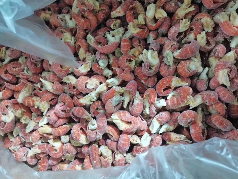 单冻虾尾无冰衣特级，新货出厂厂家直销