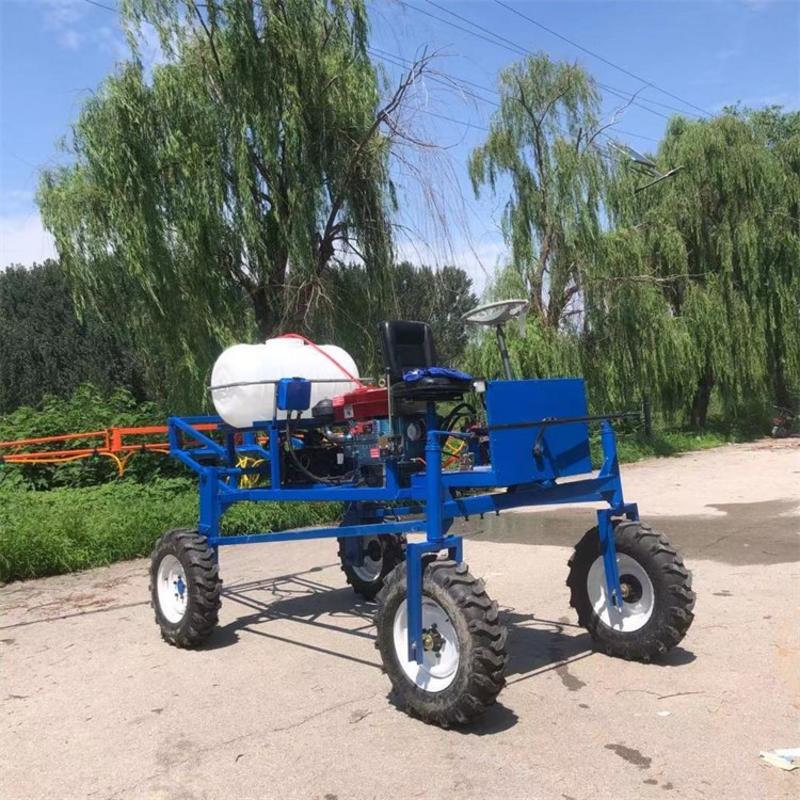 厂家发货小型农用打药车8米折叠杆四轮打药机柴油多功能打药
